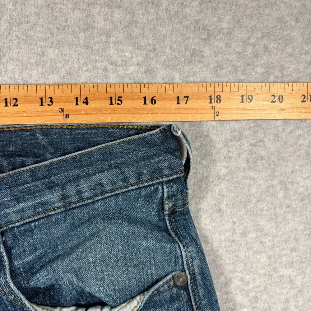Ariat M5 Slim Straight Jeans Mens 35x30 (Fits 33x29) Blue Denim Western Workwear